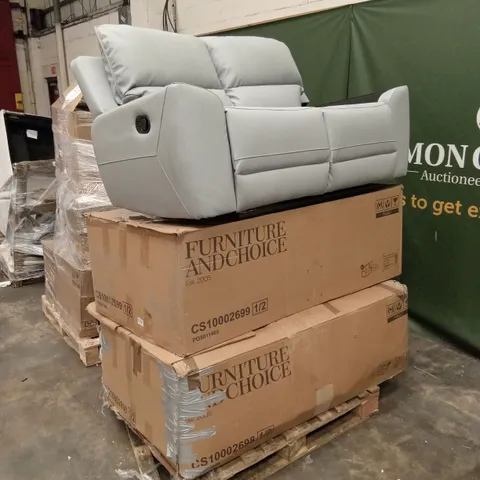 PALLET OF ASSORTED INCOMPLETE DESIGNER SOFAS AND SOFA PARTS AND PIECES
