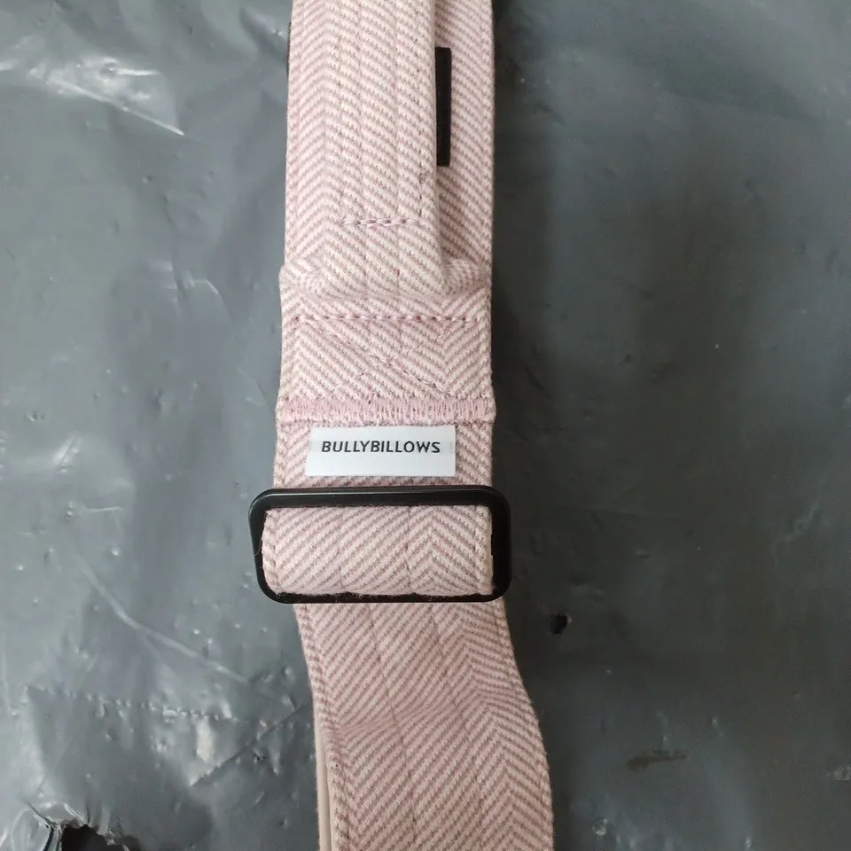 BULLY BILLOWS 5CM TWEED COMBAT COLLAR PINK X-LARGE