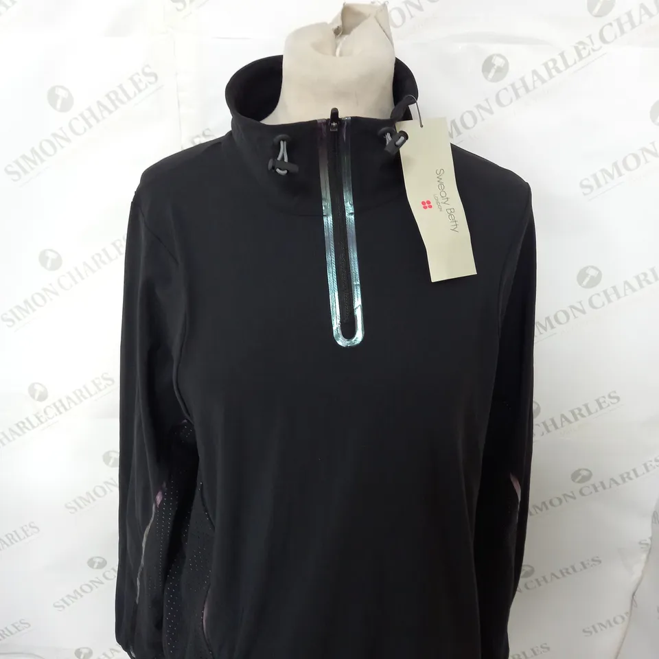 SWEATY BETTY ZERO GRAVITY RUN HALF ZIP JACKET SIZE M