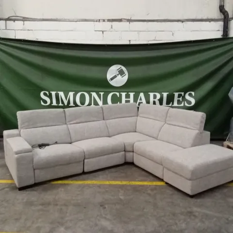 DETROIT FABRIC RIGHT HAND POWER RECLINER CORNER GROUP SOFA WITH CHARGING PORTS AND STORAGE