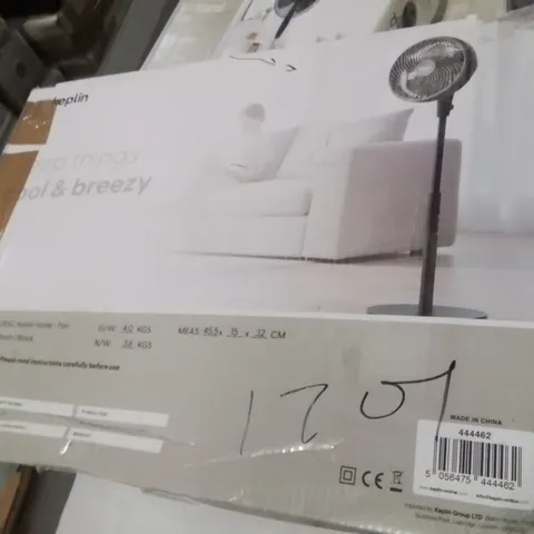 BOXED KEPLIN 10" BLACK OSCILLATING FAN