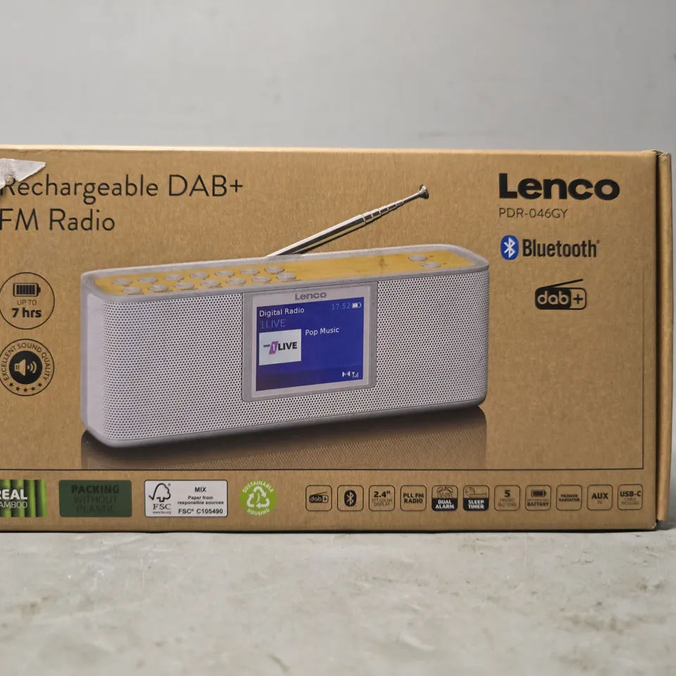 BOXED LENCO DAB+ RM RADIO 