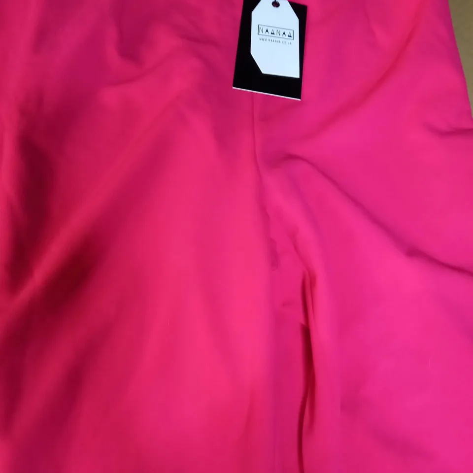 DESIGNER FUSCHIA WOMENS WIDE LEG TROUSERS - SIZE 12