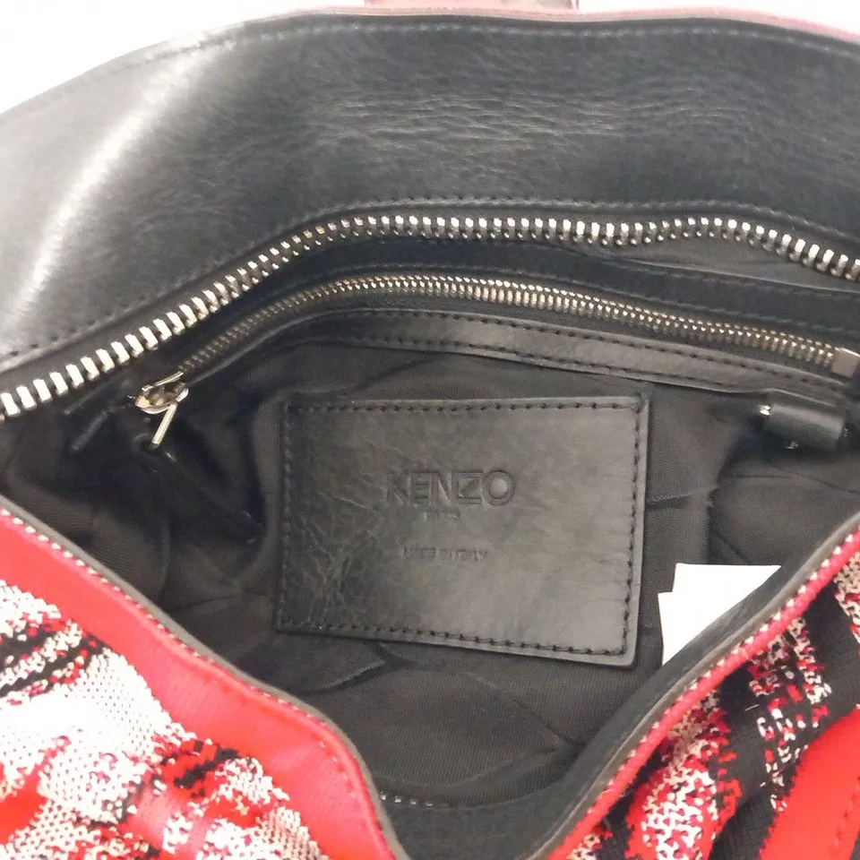 KENZO NULON AND CALFSKIN CLUTCH BAG