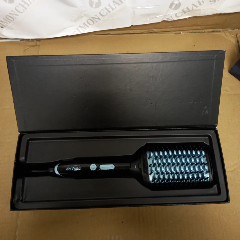 REVAMP PROGLOSS MULITFORM BRUSH - HAIR STRAIGHTENING PADDLE BRUSH WITH HEATED CERAMIC BRISTLES