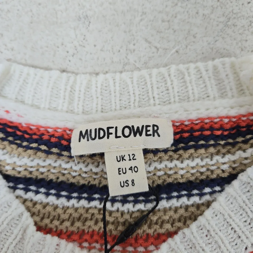 MUDFLOWER STRIPED KNIT JUMPER – UK 12 (EU 40) WOMEN'S
