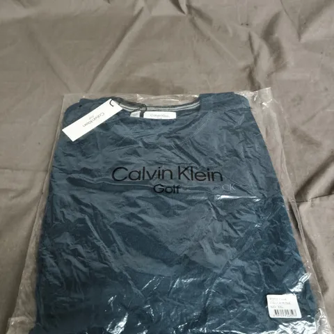 CALVIN KLEIN GOLF SWEATER – NAVY, MEN'S - SIZE XXL