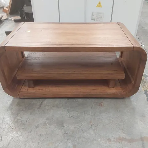 ACTON SOLID COFFEE TABLE WITH STORAGE WOOD TYPE:MANGO
