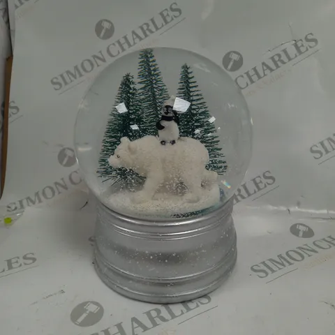 BOXED SANTA EXPRESS CHRISTMAS CHARACTER MUSICAL WATER SPINNER