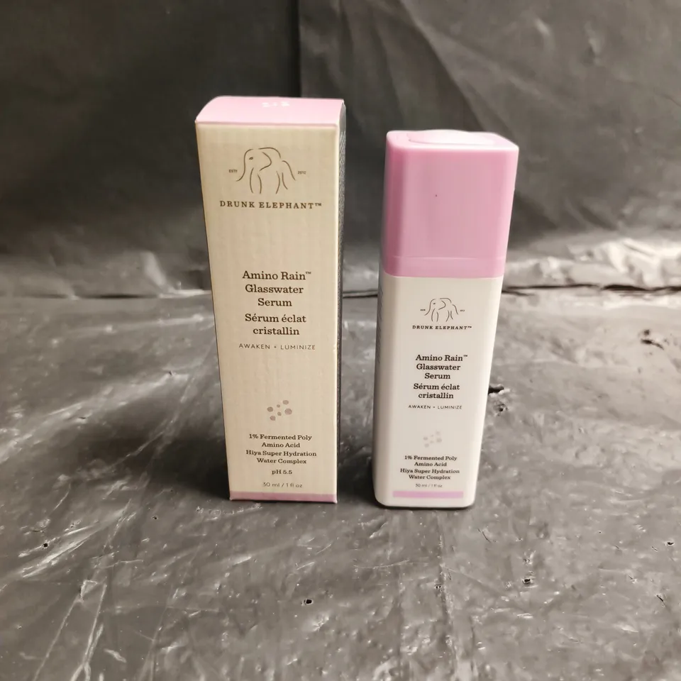 BOXED DRUNK ELEPHANT AMINO RAIN GLASSWATER SERUM – 30 ML
