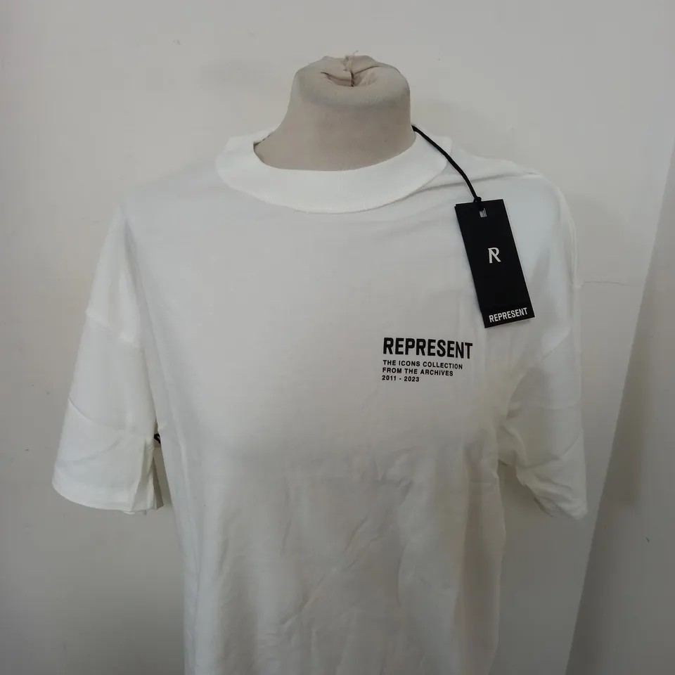 REPRESENT MONOCHROME ICONS T-SHIRT SIZE S