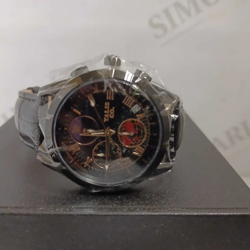 MENS TALIS CO WATCH DUEL GIFT BOX 2X WATCHES INCLUDED – BRAND NEW - LEATHER STRAP