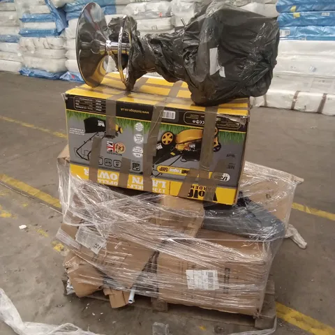 PALLET OF ASSORTED HOUSEHOLD GOODS AND PRODUCTS TO INCLUDE; GARDEN FURNITURE, BBQ, EGG COOKER ETC