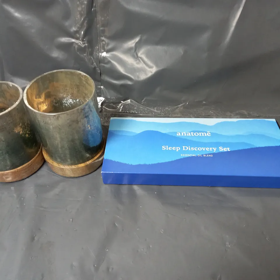 APPROXIMATELY 10 HOUSEHOLD ITEMS TO INCLUDE CANDLE HOLDERS AND HEALTH CARE