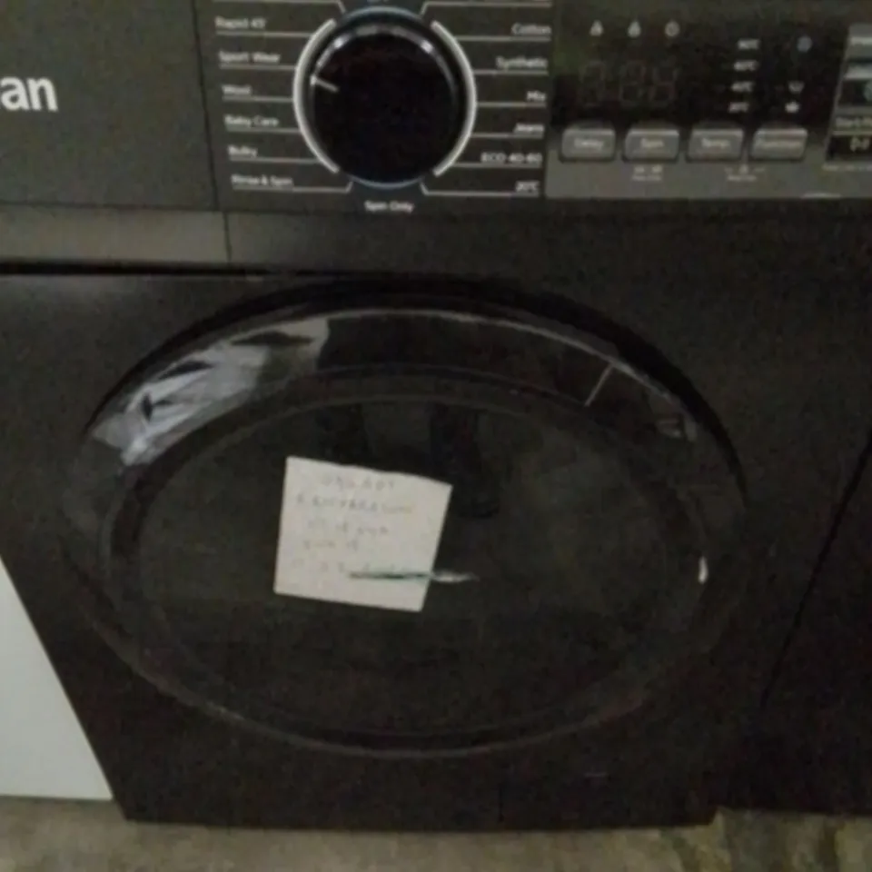 SWAN SW75130B 9KG LOAD, 1400 SPIN FREESTANDING WASHING MACHINE - BLACK