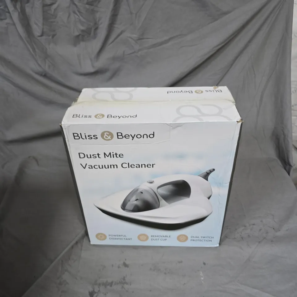 BLISS & BEYOND DUST MITE VACUUM CLEANER – BOXED