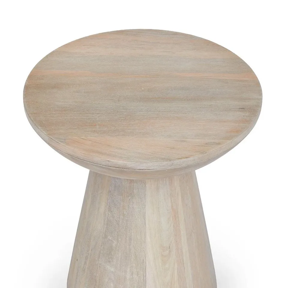 DRUM SIDE TABLE - NATURAL