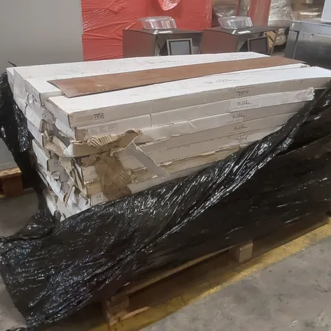 PALLET CONTAINING APPROXIMATELY 55x PACKS ( EACH PACK COVERS 3.25M²) MILLIKEN FLOORS FINE LINE WOOD VINYL TILES