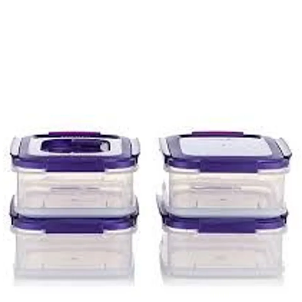 LOCK N LOCK 4 PIECE INTERLOCKING CONTAINERS