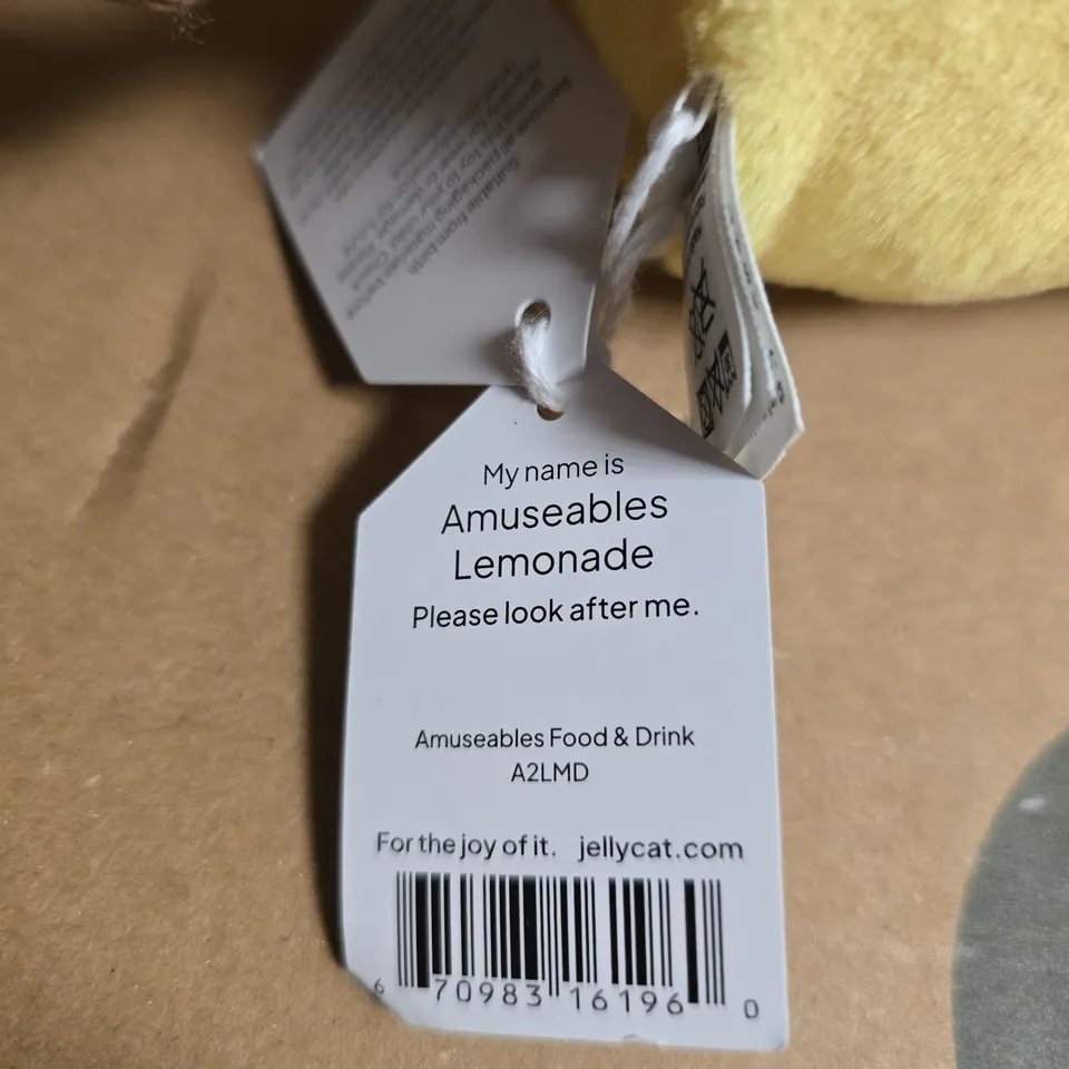 JELLYCAT MY NAME IS AMUSEABLES LEMONADE