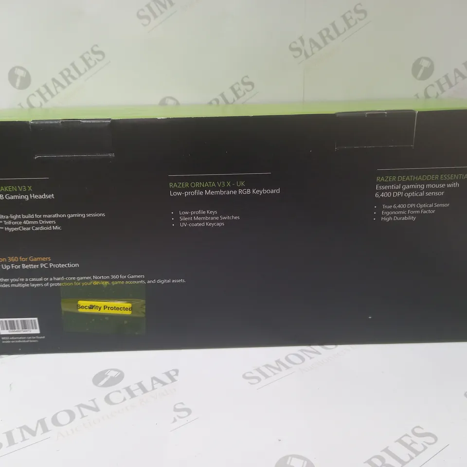 BRAND NEW BOXED RAZER GAMING BUNDLE 3 IN 1 TO INCLUDE - GAMING HEADSET, MEMBRANE RGB KEYBOARD AND ESSENTIAL GAMING MOUSE