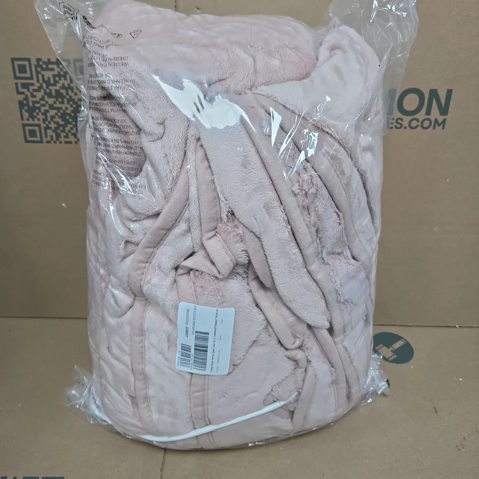 COZEE HOME FAMILY SIZED FAUX FUR & VELVETSOFT HEATED THROW 