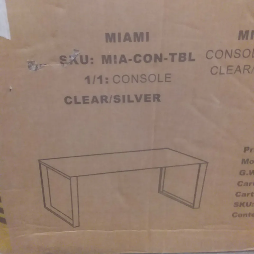 BOXED EVERGLADE MIAMI SIDE TABLE (1 BOX)