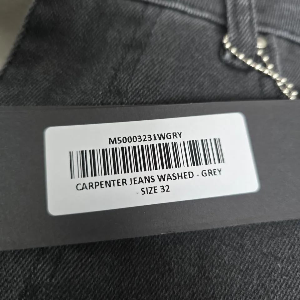 LEGEND LONDON CARPENTER JEANS WASHED - GREY, SIZE 32