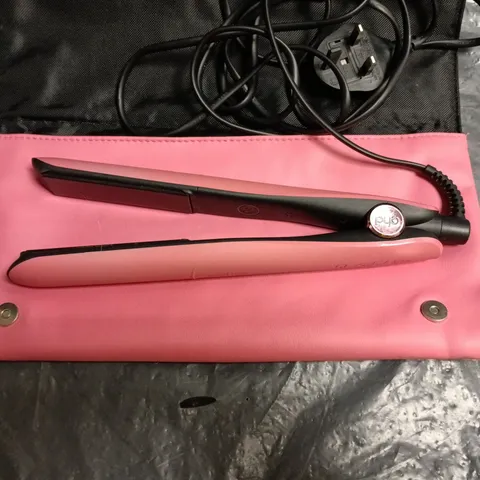 GHD CERAMIC STRAIGHTENERS IN PINK CARRY CASE - S7N61