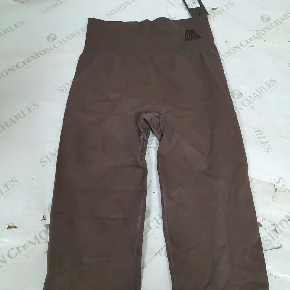 4th ARQ BROWN STRECH LEGGINGS - LARGE