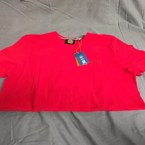 SUPERDRY XL RED ATHLETIC SHIRT 