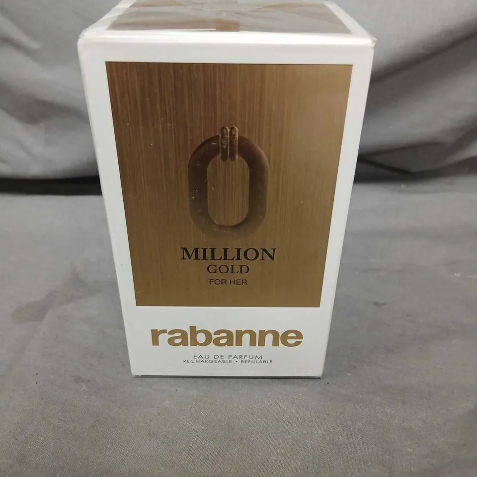 BOXED AND SEALED MILLION GOLD FOR HER RABANNE EAU DE PARFUM 50ML