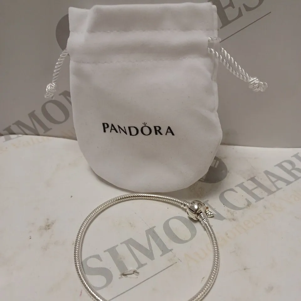 PANDORA SILVER BRACELET WITH CLASP