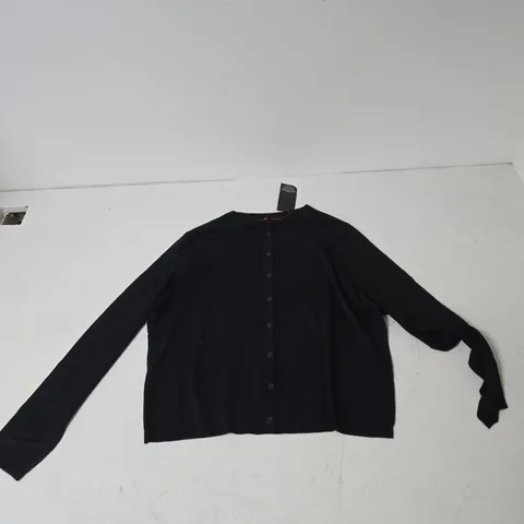 BLACK KNIT CARDIGAN – SIZE L