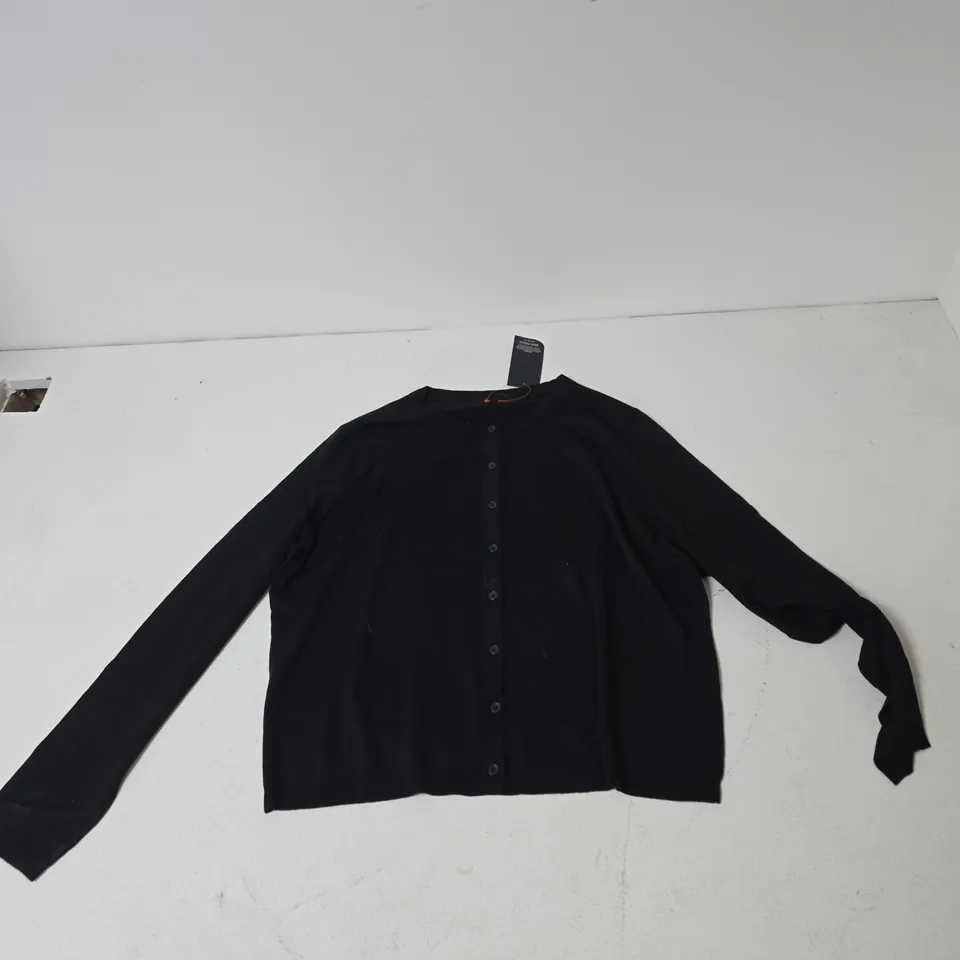 BLACK KNIT CARDIGAN – SIZE L 