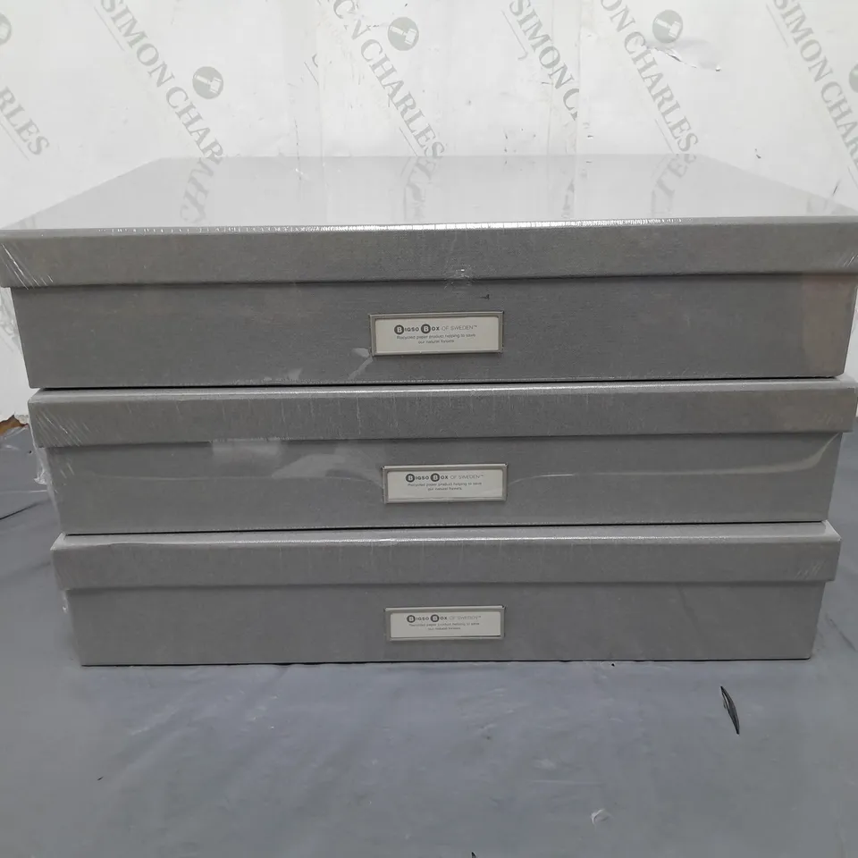 3X BIGSO BOX OF SWEDEN PAPER BOX 44,30,10 