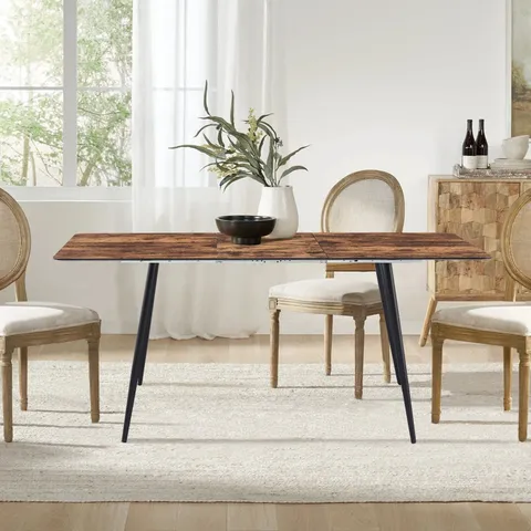 BOXED ASTER EXTENDABLE DINING TABLE - (2 BOXES)