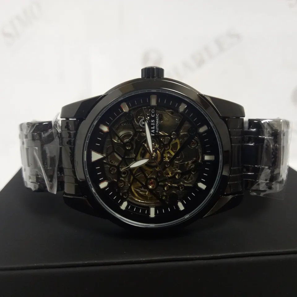 TALIS CO SKELETON DIAL BRACELET STRAP WRISTWATCH RRP £550