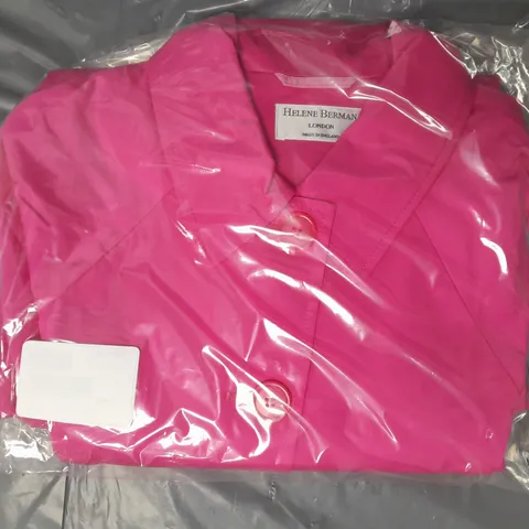 HELENE BERMAN TRENCH COAT IN FUCHSIA SIZE 18