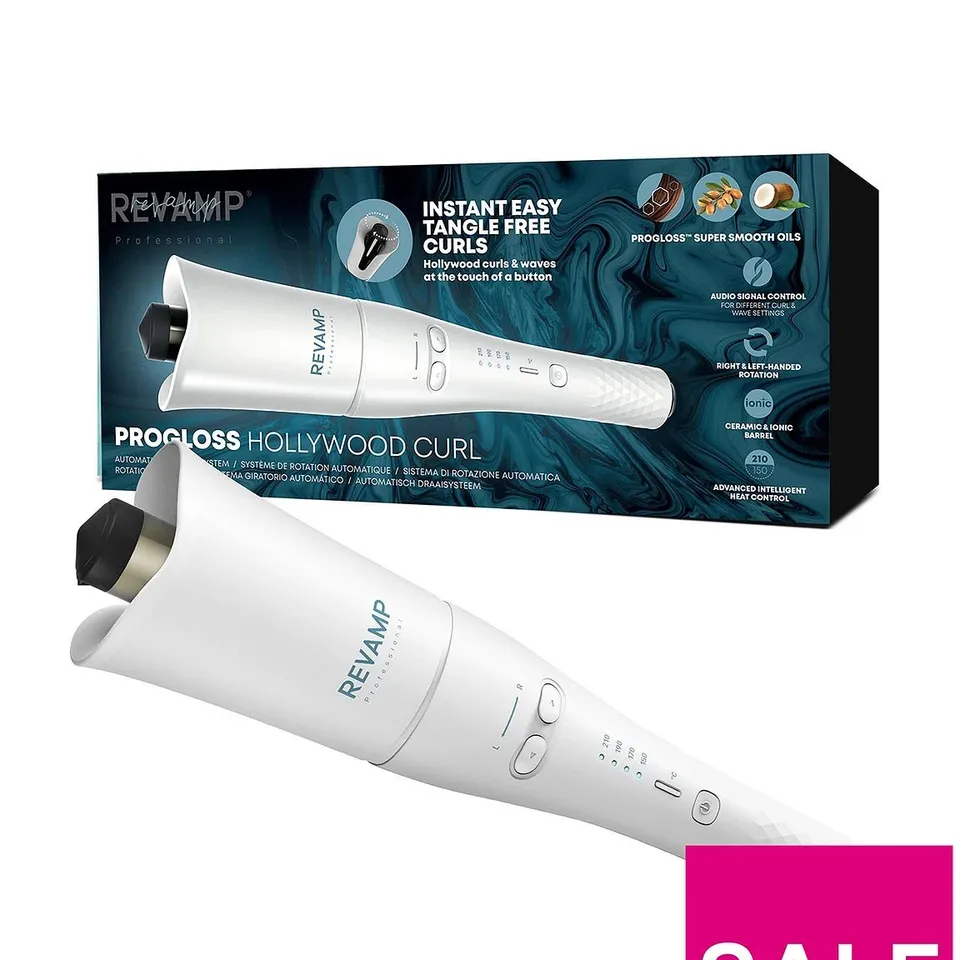 REVAMP HOLLYWOOD CURL AUTO-ROTATE CERAMIC CURLER