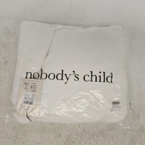 BAGGED NOBODY'S CHILD SLEEVELESS AUDREY MIDAXI DRESS IN WHITE SIZE UK 8