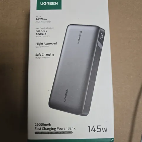 UGREEN 25,000MAH FAST CHARGING POWER BANK – PD 3.1, 140W MAX, BOXED