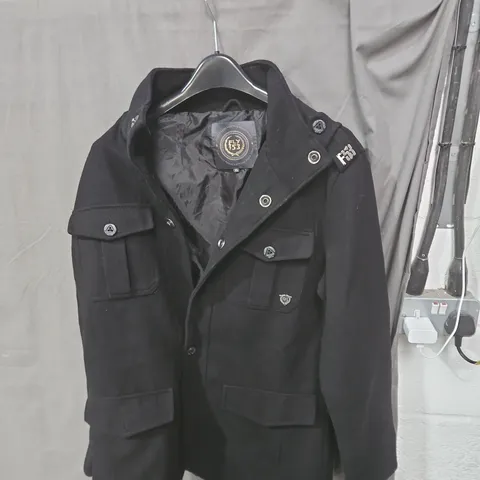 FLY53 BLACK FIELD JACKET – XL, MEN’S OUTERWEAR