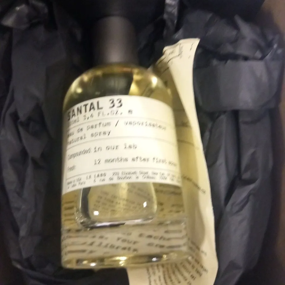 BOXED LE LABO GRASSE NEW YORK SANTAL 33 100ML EAU DE PARFUM