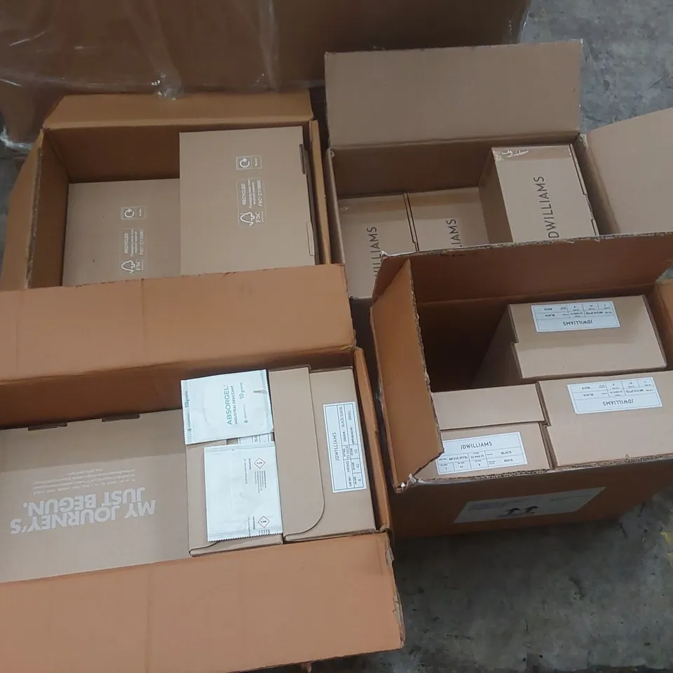 PALLET CONTAINING APPROXIMATELY 200x BRAND NEW ASSORTED DESIGNER SHOES INCLUDING: JD WILLIAMS SHOES, ANTHOLOGY SANDALS ECT