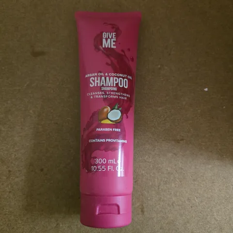 GIVE ME SHAMPOO – ARGAN OIL & COCONUT OIL, 300ML, PARABEN FREE