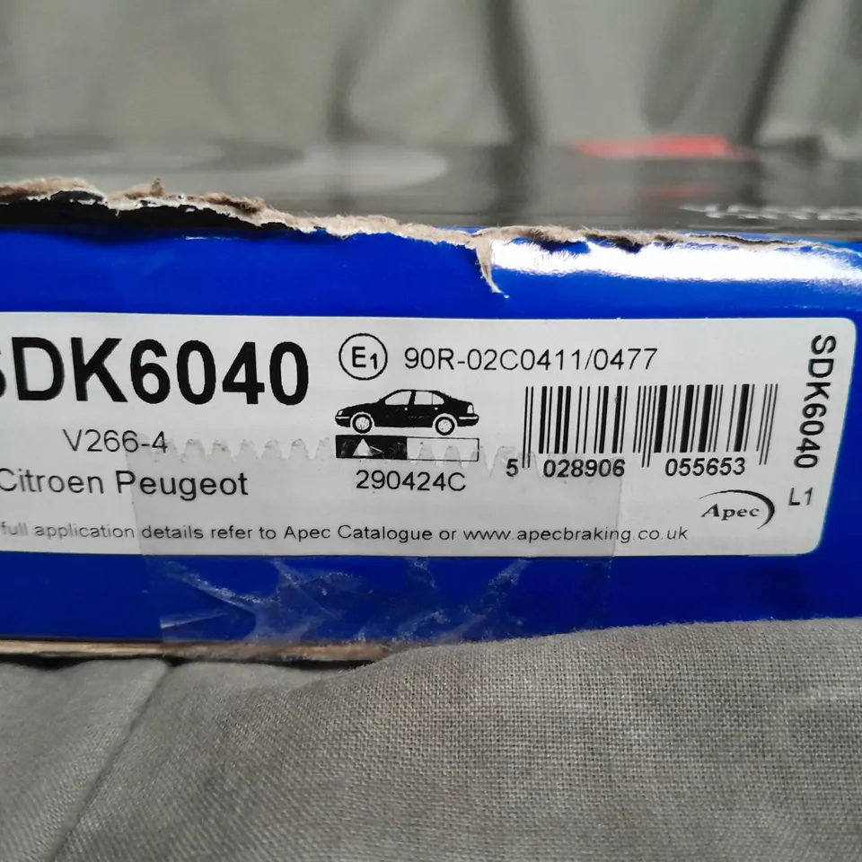 APEC BLUE DISK BRAKE - SDK6040 - COLLECTION ONLY 