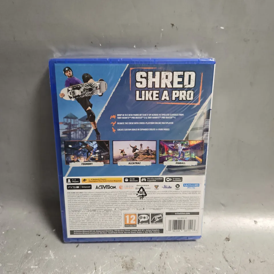 SEALED TONY HAWK'S PRO SKATER 3+4 FOR PS5 