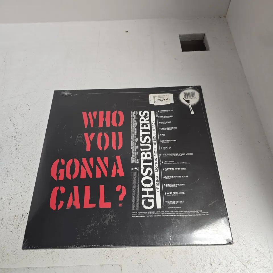 GHOSTBUSTERS ORIGINAL MOTION PICTURE SOUNDTRACK – VINYL LP (SEALED)