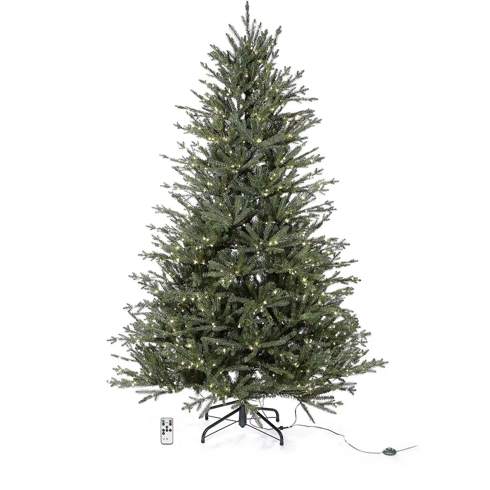 SANTA'S BEST 16 FUNCTION PRE-LIT DEWDROP CHRISTMAS TREE- 6FT SNOW KISS - COLLECTION ONLY 